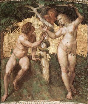 拉斐爾 Stanza della Segnatura, Adam and Eve 拉斐爾 Stanza della Segnatura, Adam and Eve